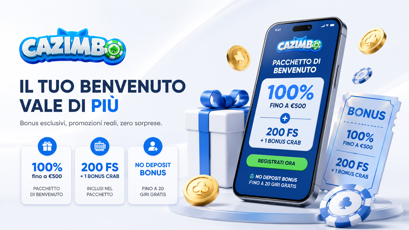 Bonus Cazimbo Casino: Giri Gratis, Pacchetto di Benvenuto e Promozioni Attive